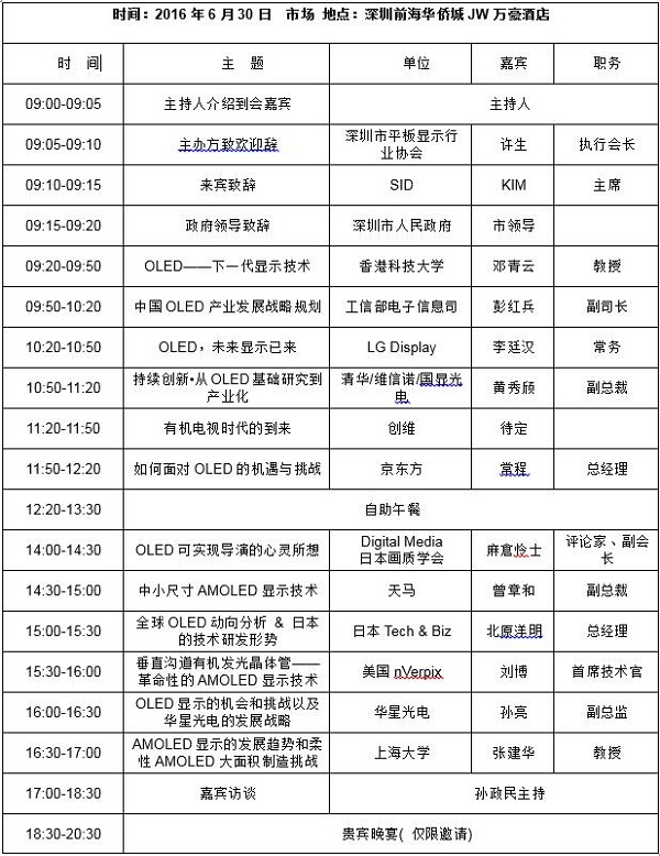 开启未来显示新纪元:2016中国国际OLED产业大会即将启幕